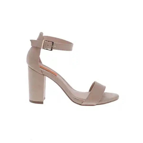 Sandalias Tacón Cairo Beige Talla 38