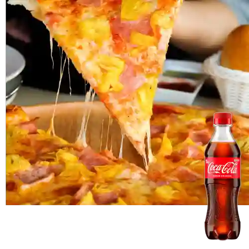Combo Pizza Hawaiana + Coca Cola Original 400 ml