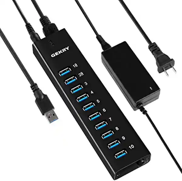 Gekry Multipuerto Hub Usb 10 Port 3.0