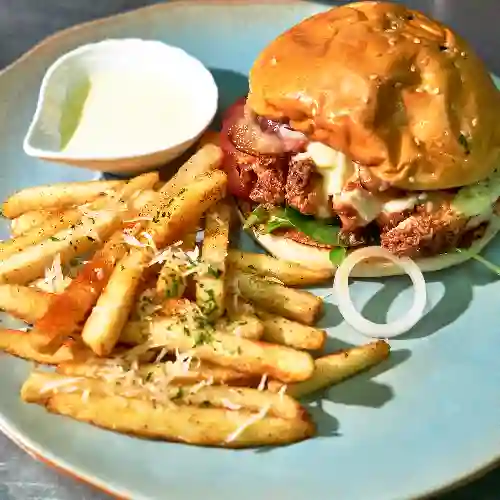 Hamburguesa de pollo septimo