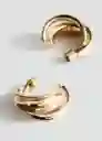Pendientes Luciana Oro Talla 99 Mujer Mango