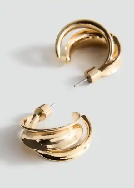 Pendientes Luciana Oro Talla 99 Mujer Mango