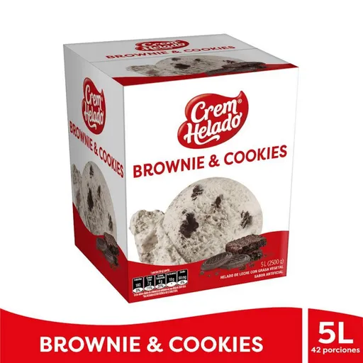 Crem Helado Helado de Brownie & Cookies