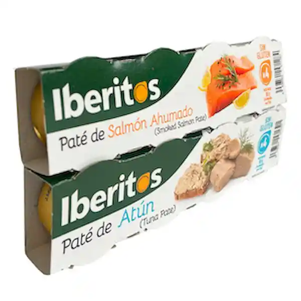 Iberitos Paté de Salmón Ahumado y Atún Artesanales Sin Gluten