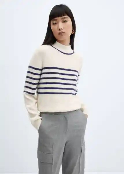 Jersey Mumu Navy Talla M Mujer Mango