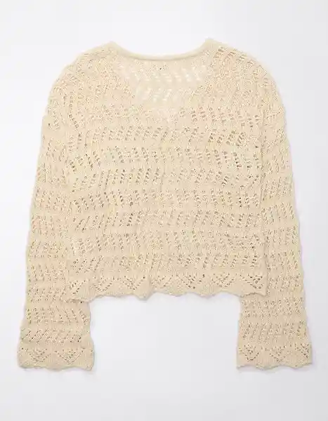 Suéter Mujer Tejido Blanco Talla X-Small American Eagle 03441177