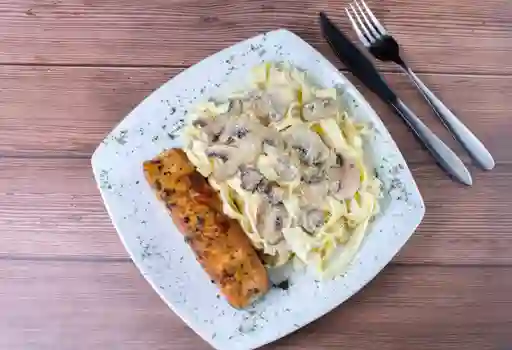 Salmón Con Pasta