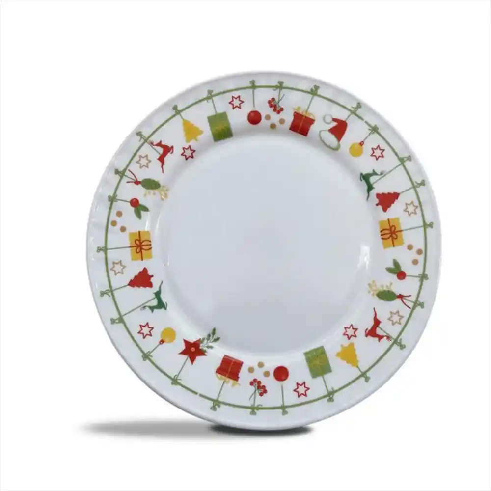 Home Elements Vajilla Navidad Blanco Hew-1601