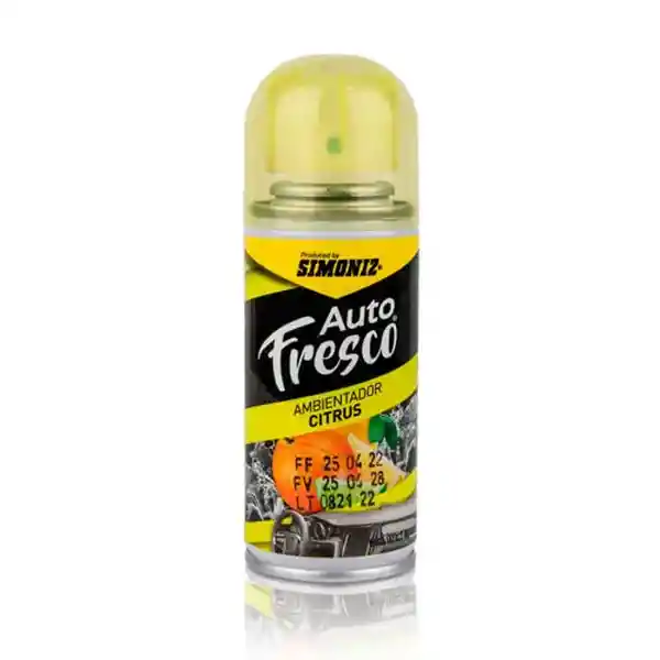 Simoniz Ambientador Auto Fresco Aerosol Citrus