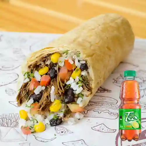 Combo Burrito/Tazón Vegetariano +Mr Tea Limón 400ml