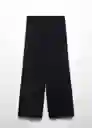 Pantalón August-A Negro Talla XL Mujer Mango