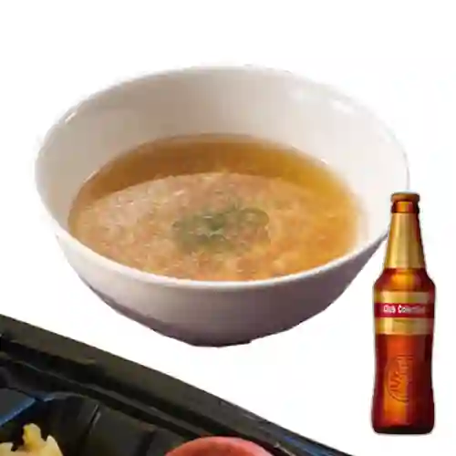 Combo Sopa Tonkotsu + Club Colombia Dorada 330 ml