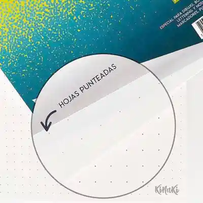 Kinaki Bitácora Dots Esmaltado Media Carta