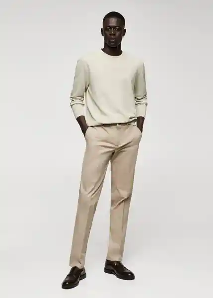 Pantalón Dublino Arena Talla 46 Hombre Mango
