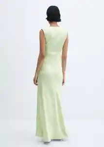 Vestido Lirio-A Verde Talla XS Mujer Mango