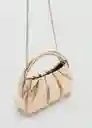 Bolso León Oro Mujer Mango