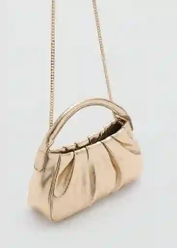 Bolso León Oro Mujer Mango