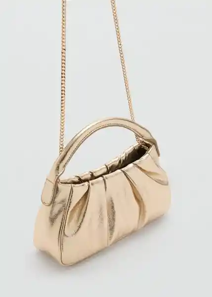 Bolso León Oro Mujer Mango