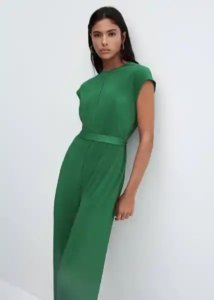 Enterizo Mono Jungla-A Verde Talla S Mujer Mango