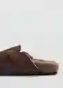 Zapatillas Suede Marron Talla 37 Mujer Mango