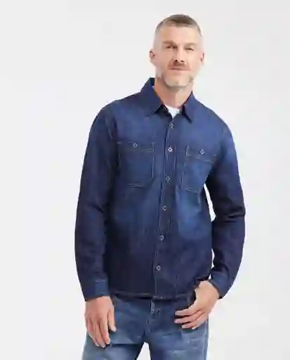 Camisa Manga Larga Osc Azul Clásico Oscuro Talla M Chevignon