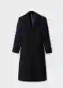Abrigo Linda Negro Talla M Mujer Mango
