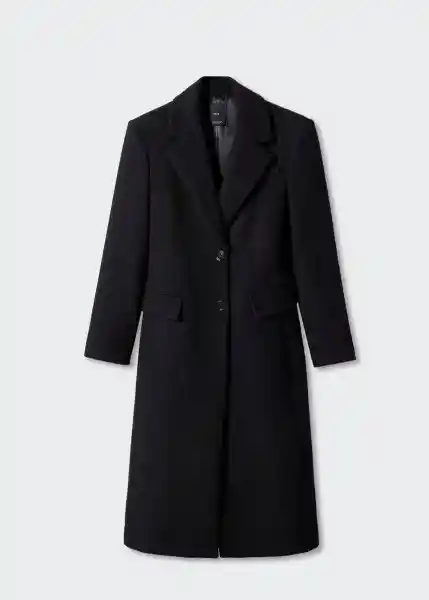 Abrigo Linda Negro Talla M Mujer Mango