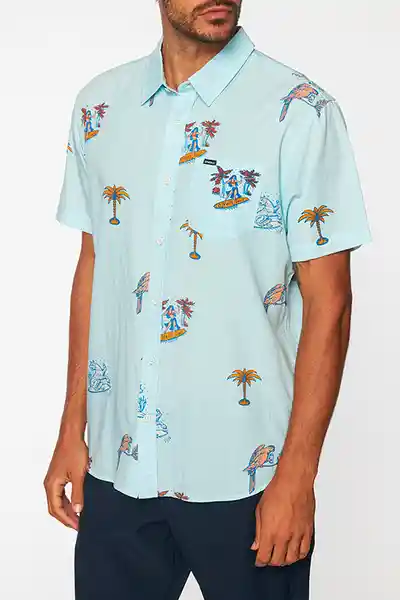 ONeill Camisa Artist Series Jhon Schubert am Azul Talla S