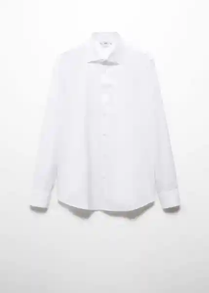 Camisa Emérito Blanco Talla M Hombre Mango