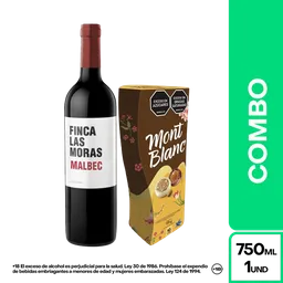 Combo Finca Las Moras Vino Malbec + Montblanc Arequipe Almendra