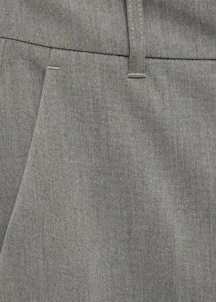 Pantalón Carlosv Gris Talla 36 Mujer Mango
