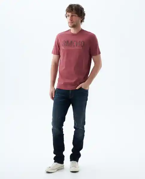 Camiseta Hombre Morado Amcno Talla XL 849f016 Americanino