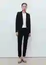 Blazer Americana Paloma Negro Talla 40 Mujer Mango