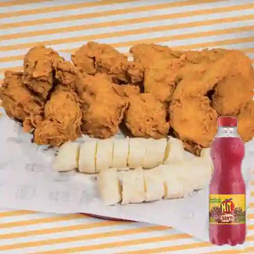 Combo Alitas X 8 Piezas + Hit Mora 500 ml