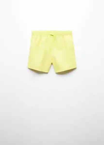 Short Bañador Fluor Amarillo Fluor Talla 13 Niños Mango