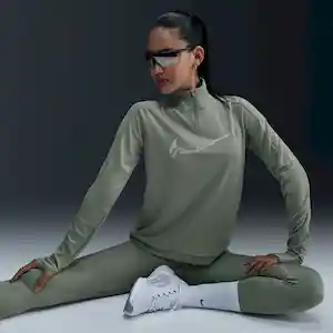 Nike Camiseta Swsh Hbr Mujer Verde Talla L Ref: Fv6387-370