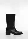Botines es Crac Negro Talla 37 Mujer Mango