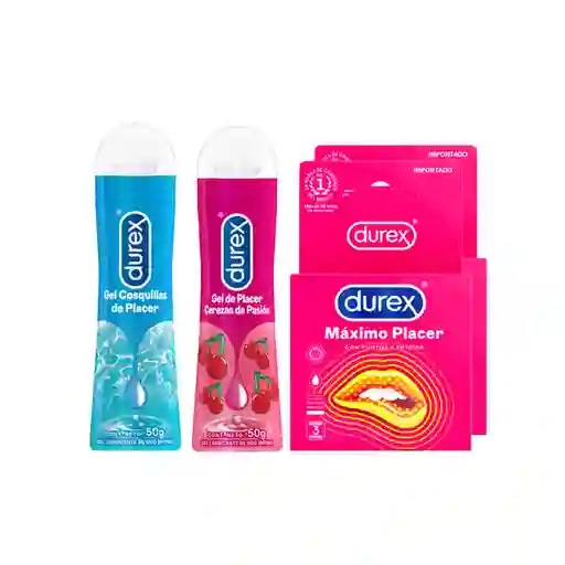 Combo Durex Lubricante Cereza + Durex Gel Lubricante Cosquillas