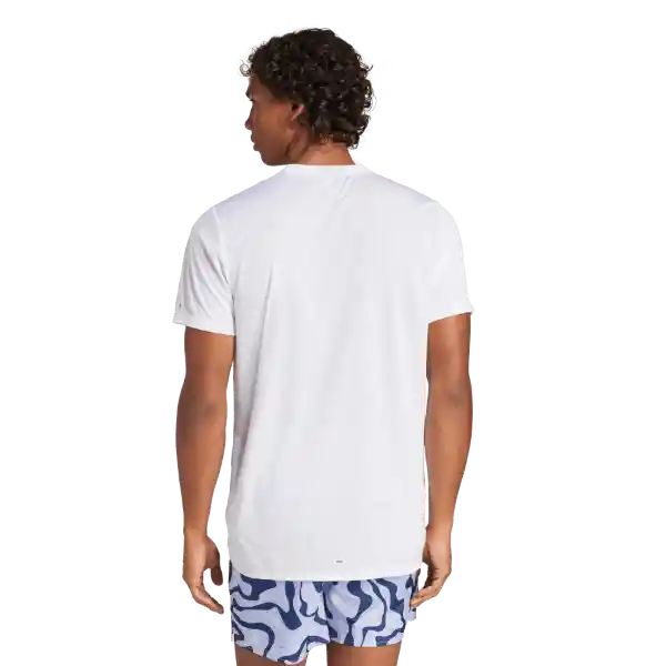 Adidas Camiseta Manga Corta Run it Bl Tee M Hombre Blanco T.M