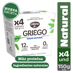 Alpina Yogurt Griego Sabor Natural