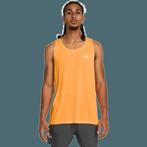 Under Armour Camiseta Streaker Hombre Naranja LG