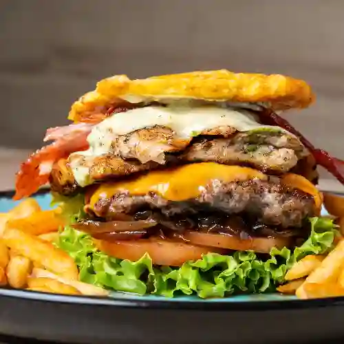 Hamburguesa Patacón Mixta