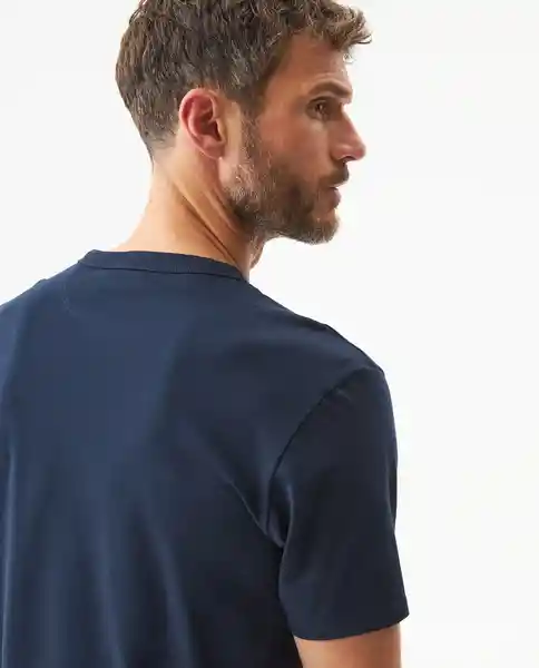 Camiseta Typography Graphic Azul Dark Ultraoscuro L Chevignon