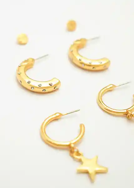 Aretes Amarillo Dorado Oscuro 339G056 Naf Naf