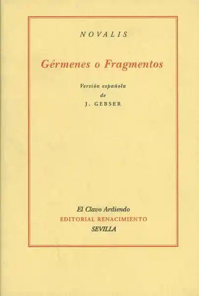 Gérmenes o Fragmentos - Novalis