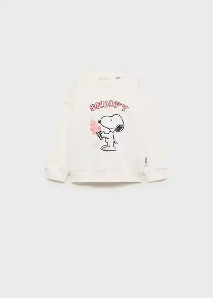 Buzo Buzo Sudadera Syice Offwhite Talla 97 Niñas Mango