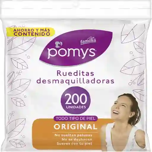 Pomys Rueditas Desmaquilladoras Original X 200 Und