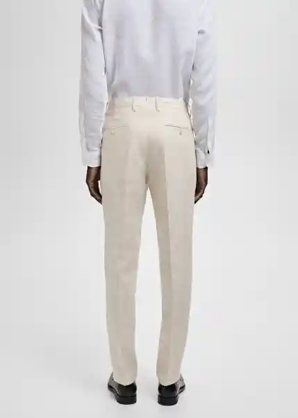 Pantalón Amalfi Crudo Talla 48 Hombre Mango