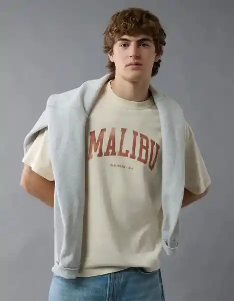 Camiseta Hombre Blanco Talla: MEDIUM 4487106 American Eagle