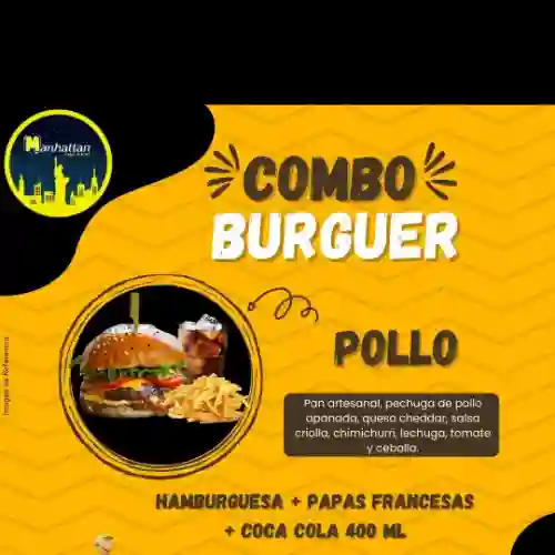 Combo Hamburguesa Pollo